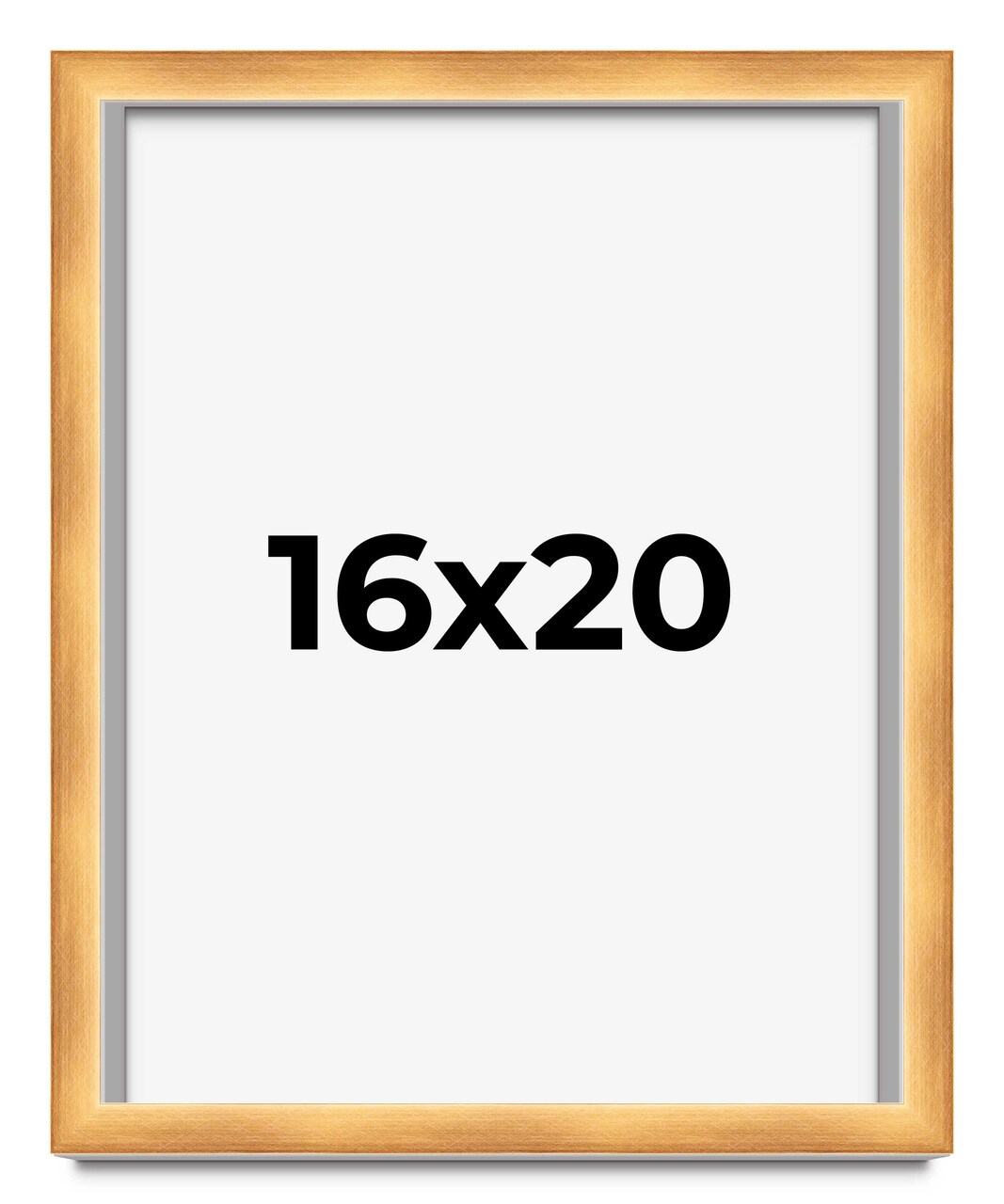 16x20 Minimalist Shadow Box Picture Frame with UV-Resistant Acrylic & Acid Free Backing, Available in 5 Finishes - Black, Brown, Gold, Silver, White